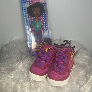 Karma’s World high top pink shoes size 11 and Karma Grant doll